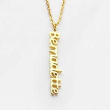 Load image into Gallery viewer, Vertical Name Necklace
