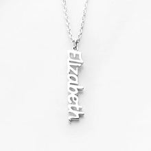 Load image into Gallery viewer, Vertical Name Necklace